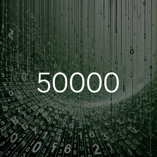 50000 a notación científica