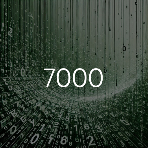 7000 a notación científica